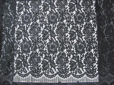 China Cotton Nylon Rayon Corded Lace Fabric for sale