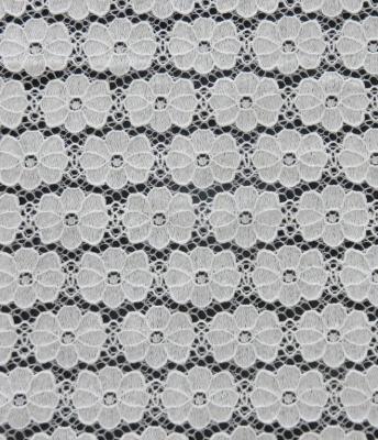 China Regularty de la tela del cordón del nylon&cotton de la tipografía para la ropa de las señoras en venta
