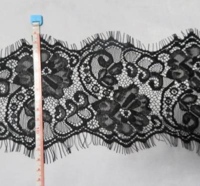 China Flower Eyelash Lace Trim for lingerie bedding and home textile for sale