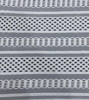 Chine Formez les lignes de voies tissu en nylon de dentelle de coton net pour des robes de vêtement ou d'été à vendre