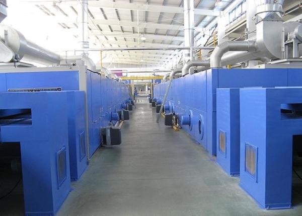 Quality Oil Heat Setting Stenter , Knitting Finishing Machines Textile Loop Moisture for sale