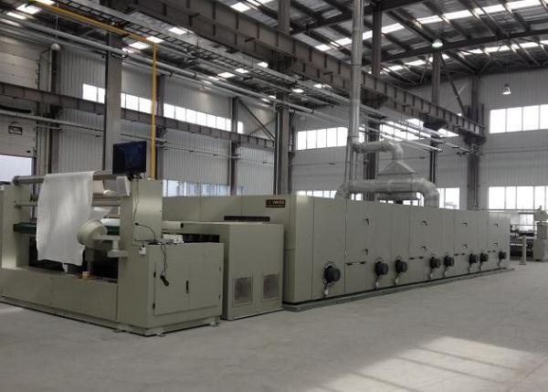 Quality Fabric Stretching Hot Air Stenter Machine , Stenter Finishing Machine Non - Lubricated Chain for sale