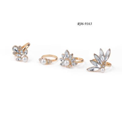 China Ring Set R06-9163 Rhinestone Ring Set metal alloy rings fashion ring sets for sale