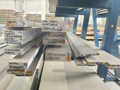 Κίνα Αντικροσιτικό φύλλο από κράμα αλουμινίου Αεροπορικό φύλλο αλουμινίου T7451 Θερμοκρασία προς πώληση