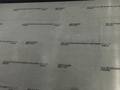 Chine Plaque d'alliage d'aluminium OEM 2024 T351 Plaque d'aluminium industriel pour l'aviation à vendre