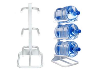 China Carbon Steel Luxury Water Bottle Rack For 3 Bottles / 5 Gallon Bottled Water for sale