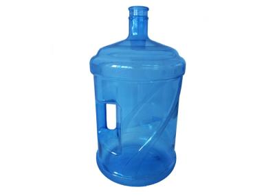 Κίνα Σαφές μπλε μπουκάλι PC 5 γαλονιού με την τεχνολογία σχηματοποίησης μπουκαλιών λαβών διαθέσιμη προς πώληση