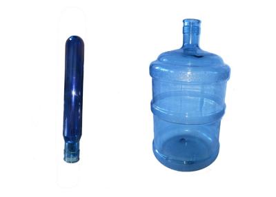 China 20Liter Clear Blue Water Bottle Preform For 5 Gallon / 3 Gallon PET Bottle for sale