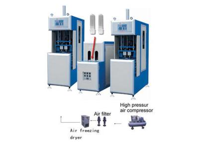 China 1600BPH Semi Auto Blow Molding Machine For Blowing PET / PE / PC Bottles for sale