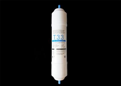 China Polypropylene Water Purifier And Dispenser , T33 Post Active Carbon Filter 11 Inch for sale