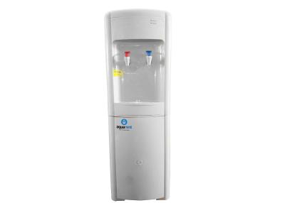 China 16LD-G Floor Standing Electric Cooling POU Water Dispenser All White ABS Housing for sale