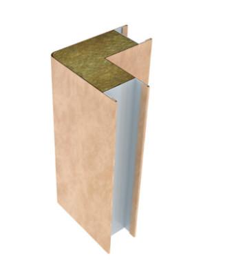 China Mineral Wool Honeycomb Insulated Sandwich Panel Wall Cladding 500mm for sale