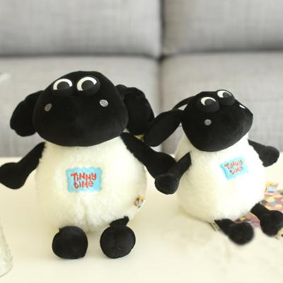 China Cartoon Shaun Sheep Animal Soft Plush Toys Hot Stuffed Black White for sale