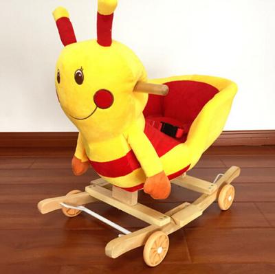 China Fashion Baby Rocking Chair Honeybee Animal Plush Toys For Children Playing for sale
