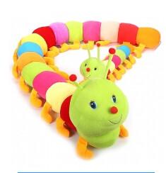 China Number Caterpillar Plush Cute Baby Toys Colorful Stuffed Kids Playing Learning for sale
