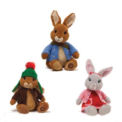 China Stuffed Animals Easter Peter Rabbit Bunny Plush Toys For Festival Celebrate for sale