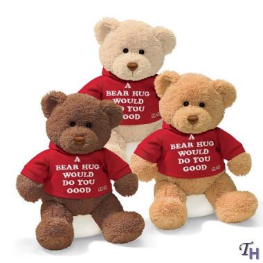 China Personalized Plush Toys Three Brown Family Teddy Bear With T shirt for sale