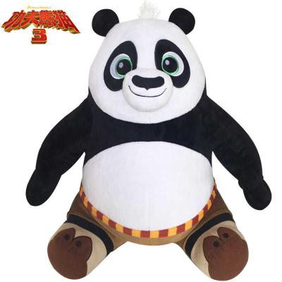 China New Kungfu Panda 3  Sitting Pose Panda Po Cartoon Stuffed Plush Toys for sale