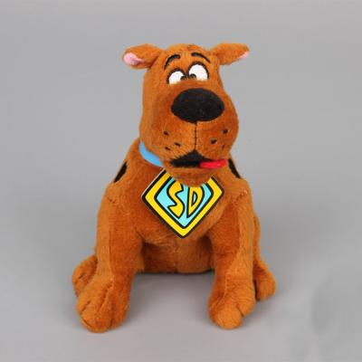China 8inch Original Brown Cartoon Plush Toys Scooby Doo Sitting Pose Stuffed Animal for sale