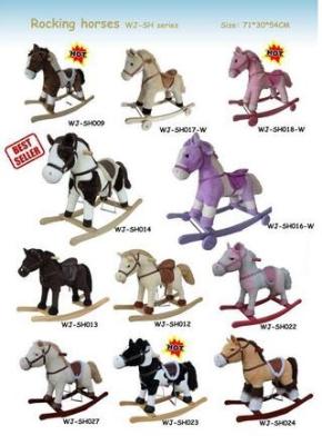 China Plush Rocking Horse Collection Cute Baby Toys For Children Ride on Playing for sale