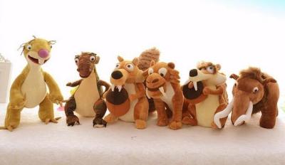 China Cute Cartoon Ice Age 5 Small Stuffed Animals / Stuffed Plush Toys 10 Inch for sale