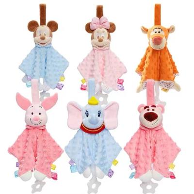 China Cute and Lovely Baby comfort blanket with soft toy 35*35cm for sale