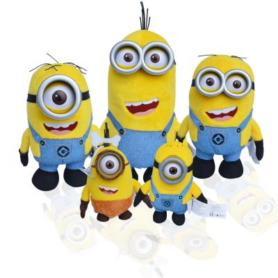 China Despicable me 3 Minions 3D eye Cartoon Plush Toys Yellow 18cm Baby Plush Toys for sale