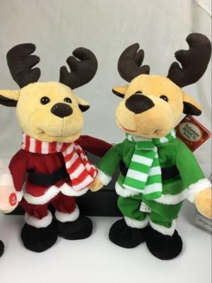 China Lovely Dancing Music Plush Toys , Christmas Electronic Stuffed Animals for sale