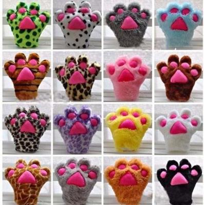 China Plush Paw Gloves Hand Puppet stuffed Animal  Plush Toys For Promotion Gifts for sale