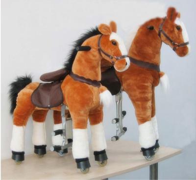 China Amusement Park Equipment Mechanical Pony Kid Ride On Walking Animal Rocking Horses for sale