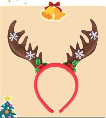 China Lovely Christmas Plush Hairband Headband Hairpin For Playing for sale