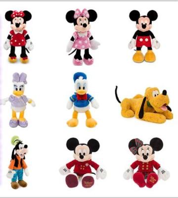 China Disney Mickey and Minnie Soft Plush Toy , 8 Inch Stuffed Toys for sale