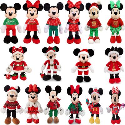 China Disney Christmas Minnie Mouse and Mickey mouse Soft Plush Toys for sale