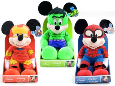 China Marvel Disney Spiderman / Hulk / /Iron Mickey Mouse And Minnie Mouse Stuffed Animals Toys for sale