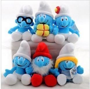 China Cute Smurf Stuffed Animals Cartoon Plush Toys For Vending Crane Machine for sale