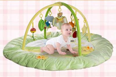 China Promotional Light Green Large Baby Play Gyms For Baby Sleeping for sale
