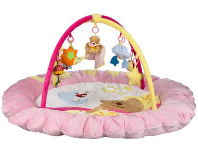 China Pink Baby Play Gym and Mat , Baby Growing Baby Musical Play Gym for sale