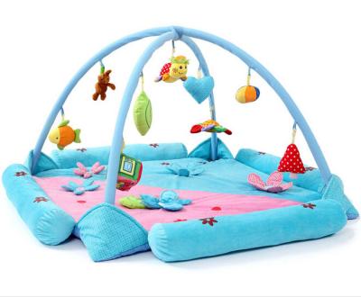 China Personalised Happy Garden Blue Baby Play Gyms Soft Foam Floor for sale