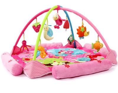 China Flower Happy Garden Pink Baby Play Gyms Baby Activity Play Mat for sale