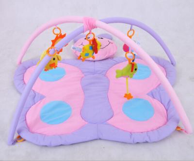 China Purple Butterfly Babies Play Gyms And Mats / Baby Girl Play Gym for sale