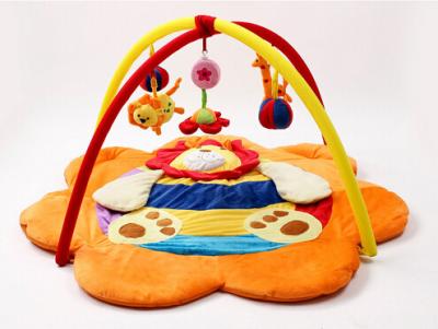 China Orange Lion Baby Play Gyms / Baby Musical Play Gym Professional for sale