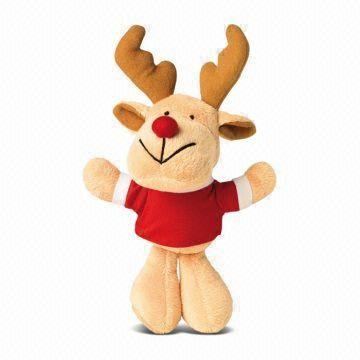 China Lovely Reindeer Moose Stuffed Animal Christmas Plush Toys 15cm Size for sale