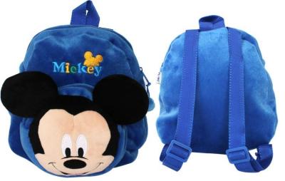 Chine sac d'école bleu de Mickey Mouse de 12 pouces, sacs à dos personnalisés d'enfant en bas âge à vendre