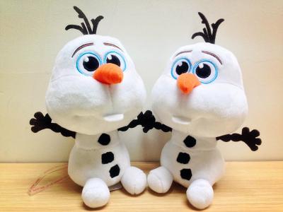 China Lovely Disney Plush Toys Disney Frozen Olaf Stuffed Animal , 7 inch Bead Head for sale