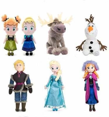 China Disney Frozen Family Full Set Characters Cartoon Stuffed Plush Toys For Collection for sale