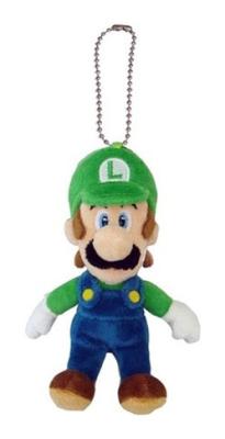 China Blue and Green Super Mario Plush Keychain Stuffed Animal Backpack Clip for sale