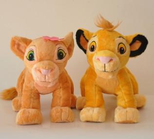 China Personalized Stuffed Animals Lion King Simba Plush Toy , Orange for sale