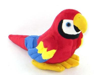 China Red Forest Parrot Stuffed Animal Toys Children Soft Plush Toy for sale