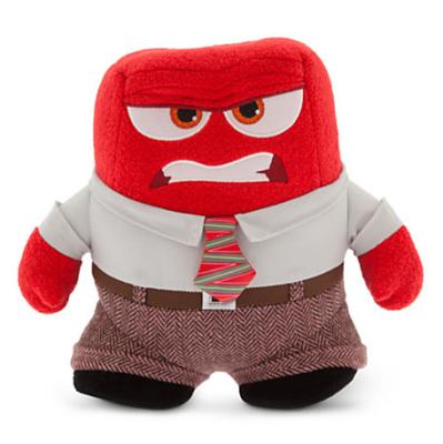 China 9inch Inside Out  Disney Cartoon Stuffed Plush Toys Embroidery Anger for sale