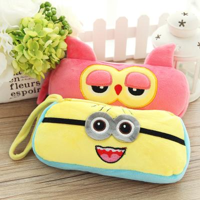 China Personalized Cartoon Plush Disney Owl Pencil Case with Zipper for sale